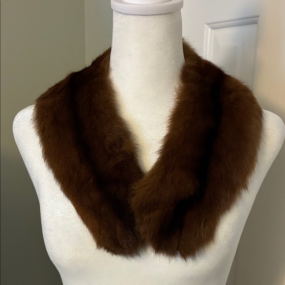Vintage Accessories - Vintage Brown Fur Collar